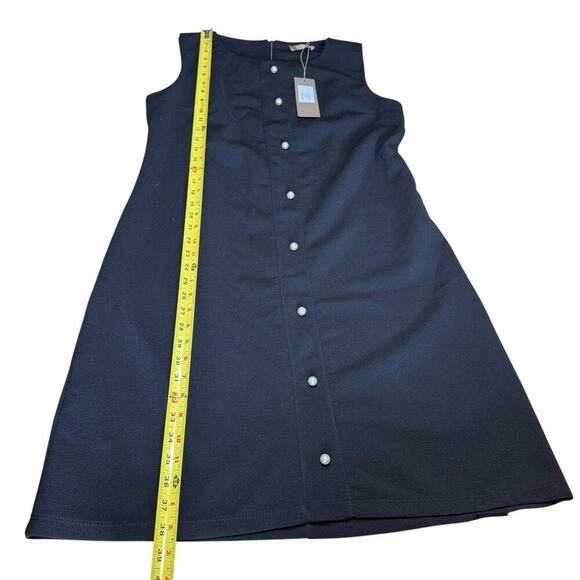 Carla Conti Dress Shift Black Made In Italy Sleeveless XL Witchy Gothic Goth - Picture 10 of 10